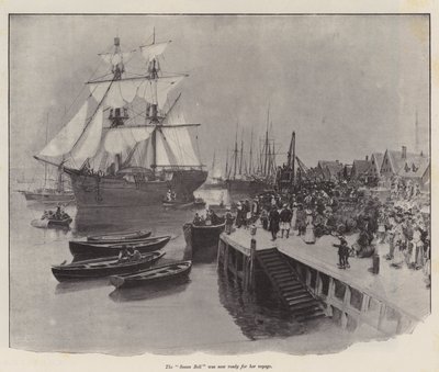 Ilustracja do Szczęścia Susan Bell — Sir Walter Besant autorstwa Amedee Forestier